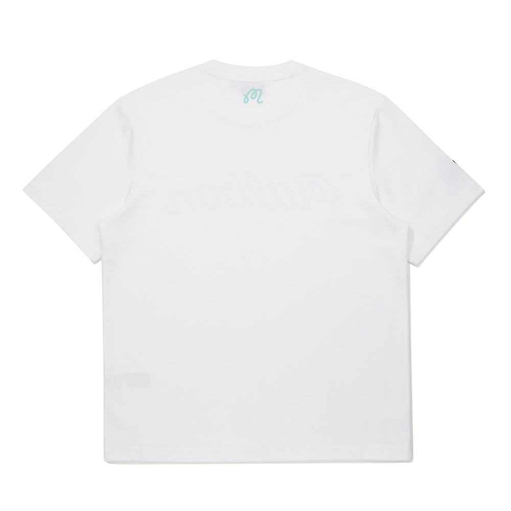 MALBON GOLF Malbon Script Uni Round T-Shirt Off White