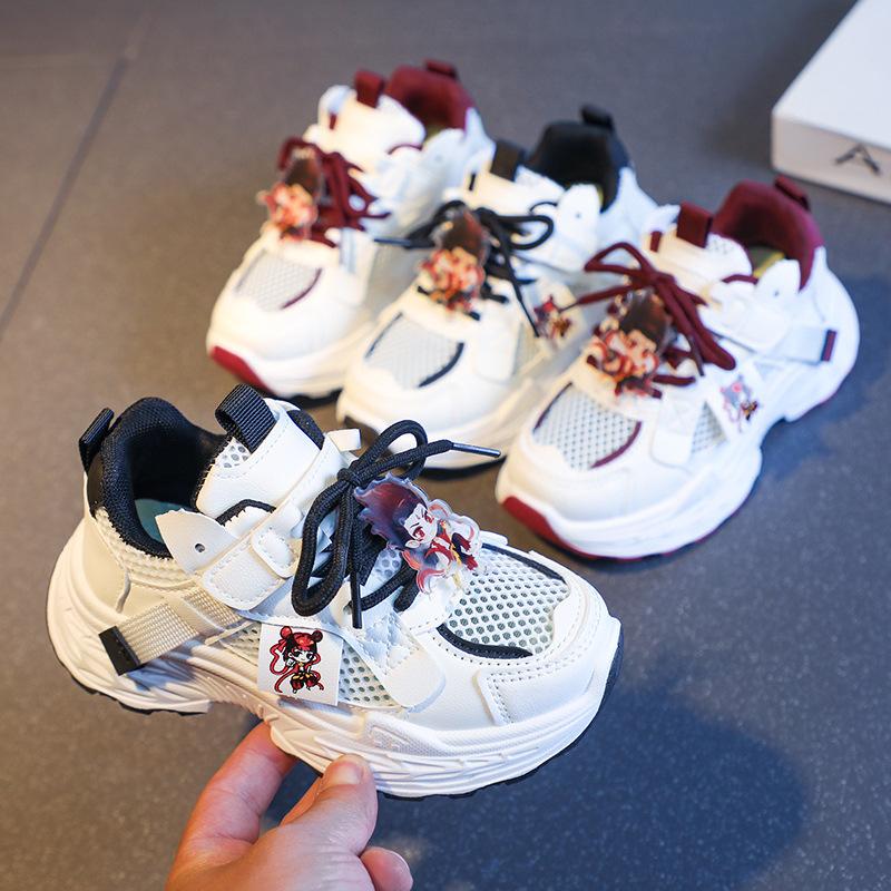 Cartoon Nezha popular all-match spring and summer new breathable all-match boys and girls casual sports shoes dad shoes