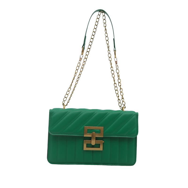 

Foreign style retro bag women s 2024 autumn new solid color embroidery thread single shoulder oblique span bag ins simple small square bag зелений
