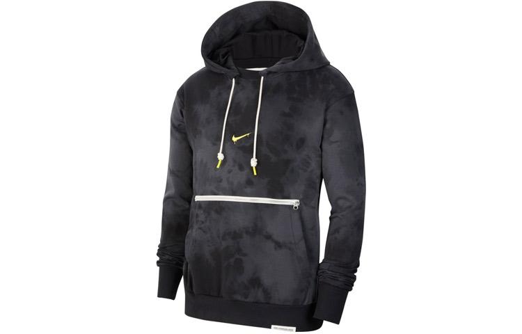 Nike Men's Black Sweatshirts Hooded Moderate Regular Cu3618-010 Cm