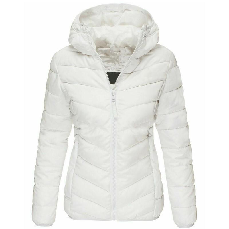 Korean-Style Women's Solid Color Hooded Cotton Jacket - Casual, Warm, and Slim Fit for Autumn/Winter