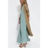 Moda Primavera Estate Cardigan Monocolore Manica Lunga Donna Lento Casual Stile Lungo Spacco Cappotto Signora Elegante