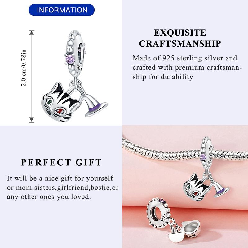 New Copper Halloween Skull Pumpkin Charm Bead Fit Original Pendant Bracelet Diy Halloween Holiday Decoration Souvenirs