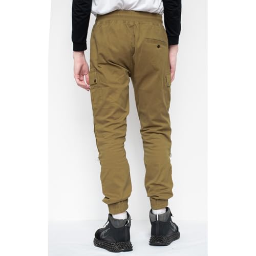 Komine Motorcycle Pants PK-753 Protective Cotton Jogger Pants Beige M
