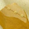 Charm 18k Gold Plated Stainless Steel Rhinestone Flower Necklace For Girls Stylish Waterproof Hypoallergenic Jewelry