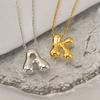 26 Initial Letter Stainless Steel Balloon Bubble Necklace for Women Personalized Jewelry Gift Wholesales