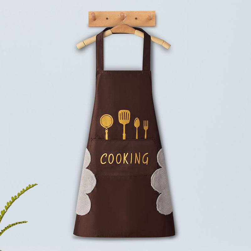 Waterproof Oilproof Apron Can Wipe Hands Kitchen Work Clothes for Cooking Baking Cleaning Men&Women Universal Sleeveless Apron