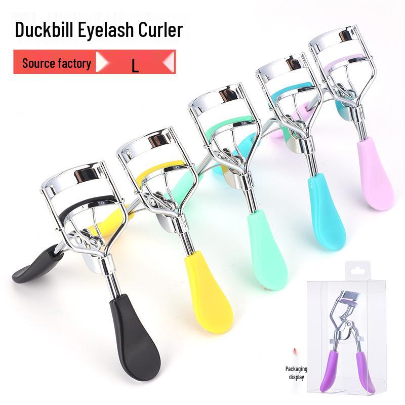 Duckbill Handle Wide-Angle Eyelash Curler - Portable Color Curling Tool