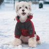 Dog Winter Coat Warm Windproof Dogs Hooded Jacket Snap Button Closure Puppy Hoodie Sweatshirt for Small