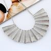 Alloy Geometric Necklace With Hollow Structure For Men Women And Gift Occasions