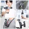 Ulanzi Pocket3 Expansion Adapter Camera Cage with Cold Shoe, Compatible with GoPro/Action Accessories, 1/4" Screw Hole, Multifunctional Cage with Stra