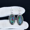 Rainbow Calsilica Gemstone Earrings, 925 Sterling Silver Earrings, Handmade Silver Earrings For Gift, Rainbow Calsilica Dangle Drop Earrings Wife Gift