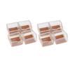 8pcs Set Silicone Chair Caps Table Foot Pads Anti Slip Transparent Square Leg Protection Cover