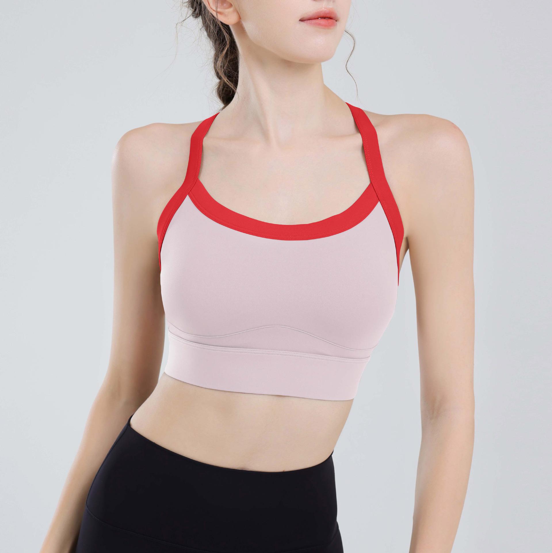 

Ударопрочный спортивный бюстгальтер без рукавов: Быстросохнущий жилет для йоги для женщин 2X Large