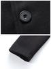 Men's Korean Style Slim Fit Mid-Length Wool Coat - Autumn/Winter Fashion Trench Outerwear