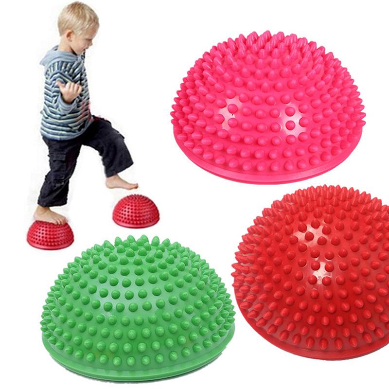 Palla Semisfera Gonfiabile per Massaggio Allenamento Equilibrio Palla Tattile Palla Fitness Trainer Core Antiscivolo per Yoga Pilates Allenamento a Casa