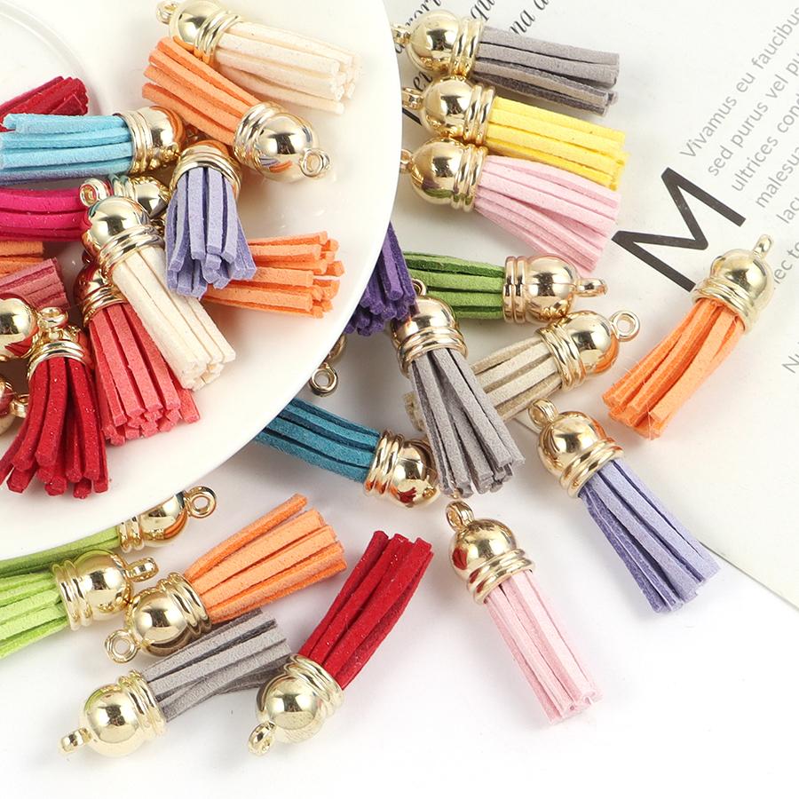 30pcsTiny Tri Layered Keychain Tassels Mini Tassel for Craft Jewelry Making Tassel for Earring Bookmark(Classic Color)