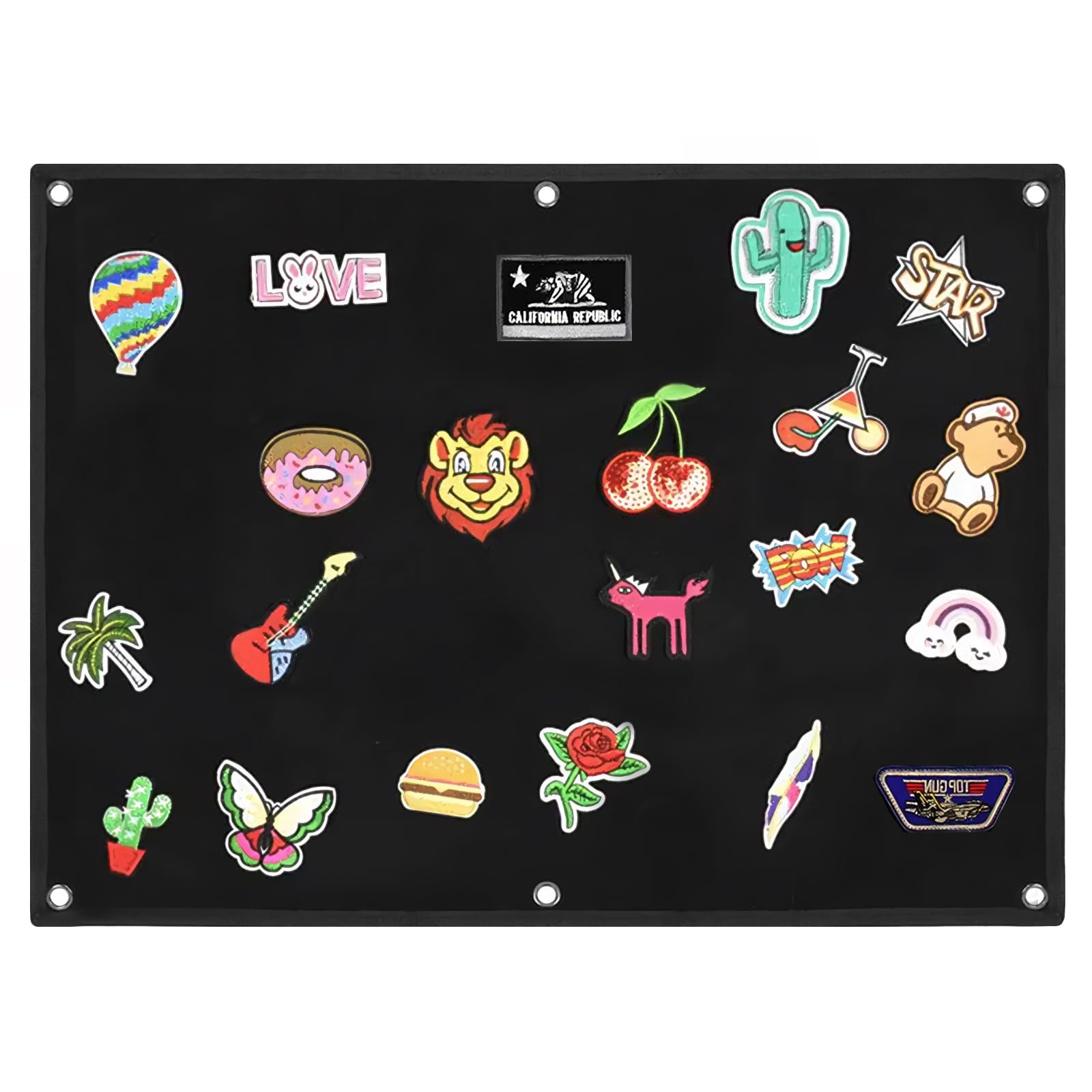 

KDSSYFT Patch Holder Military Style Patch Holder Display Hobby Storage Board, Sheet, Use, (Black) чёрный