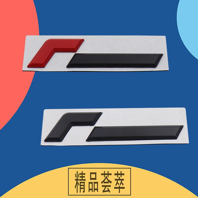 3D F logo Sticker Tail Bumper Badge Auto Rear Trunk Emblem Accessories Fit for Golf 8th Generation High-Performance Tuning Car Custom Modification