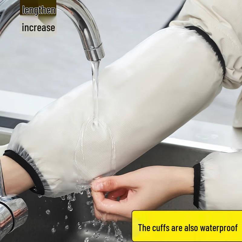 Women's Waterproof & Oil-Proof Kitchen Sleeves: Autumn/Winter Anti-Stain, Extended, Cute Oversleeves for Adults