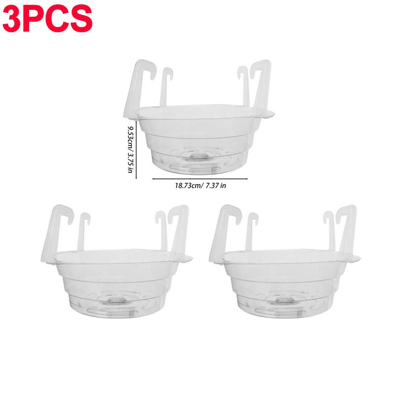 1/5pcs Hanging Plant Water Catcher Clear Plastics Plant Water Catcher Tray Outdoor Garden Flower Pot Decoration Drip Pans Tool