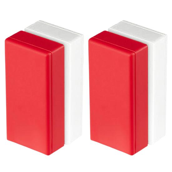 

Магнитные утяжелители для штор, утяжелители для низа флага, пришивные утяжелители для драпировки для предотвращения запутывания 4pcs белый/красный