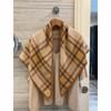 NINA SOLOR British Plaid Cashmere Triangle Scarf Shawl