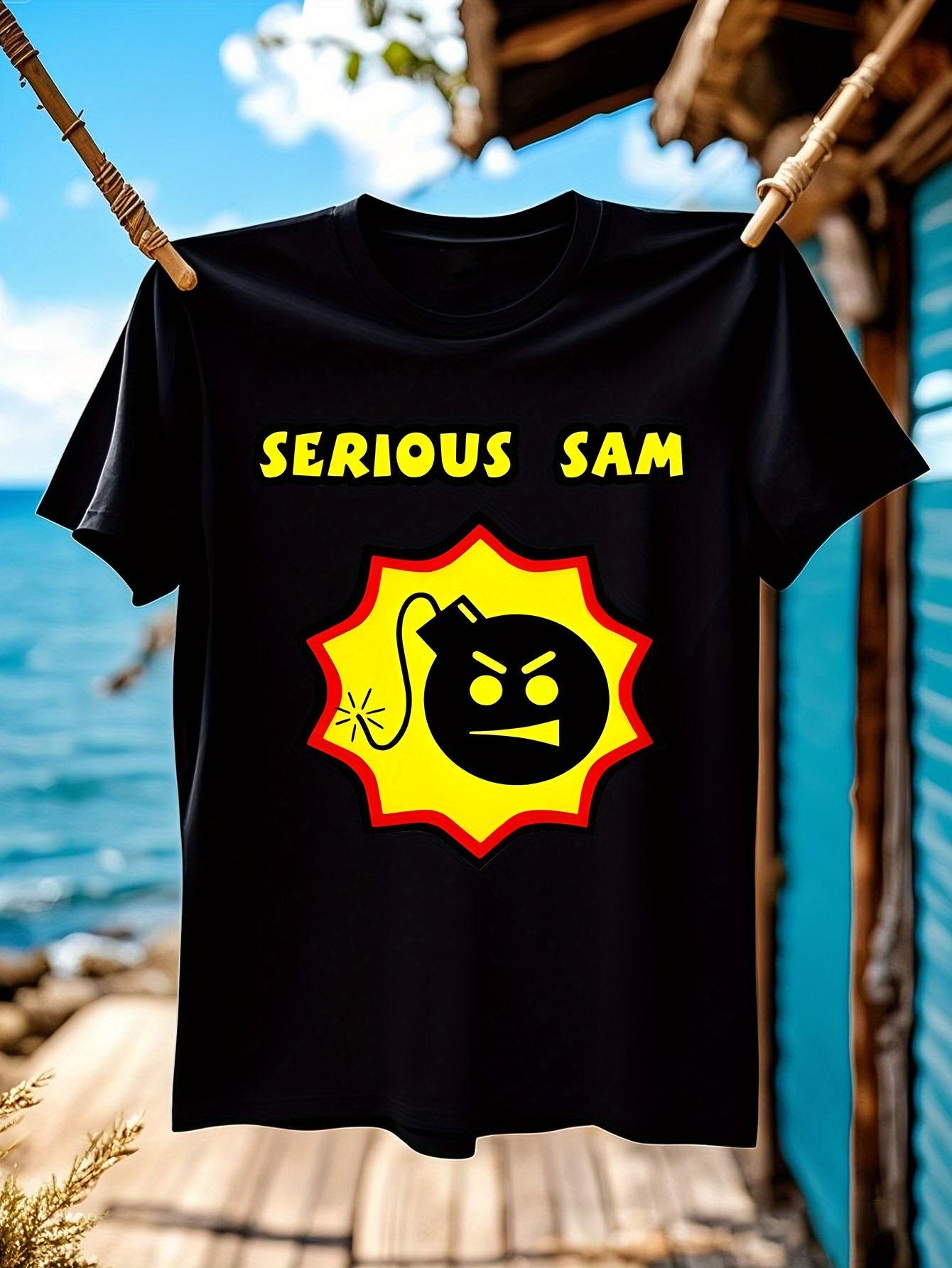 Serious Sam Video Game Replica Graphic Tshirt Graphic Tsh... M