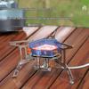 Windproof Portable Camping Stove: Outdoor Self-Driving BBQ Cookware for Picnics and Wild Camping
