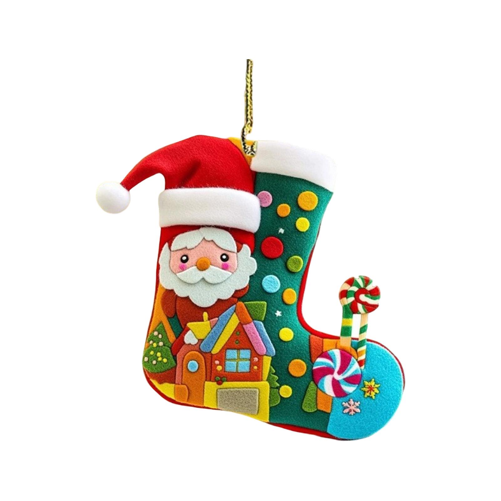 

Christmas Stocking Series 2D Holiday Atmosphere Christmas Tree Decoration Acrylic Backpack Pendant One Size