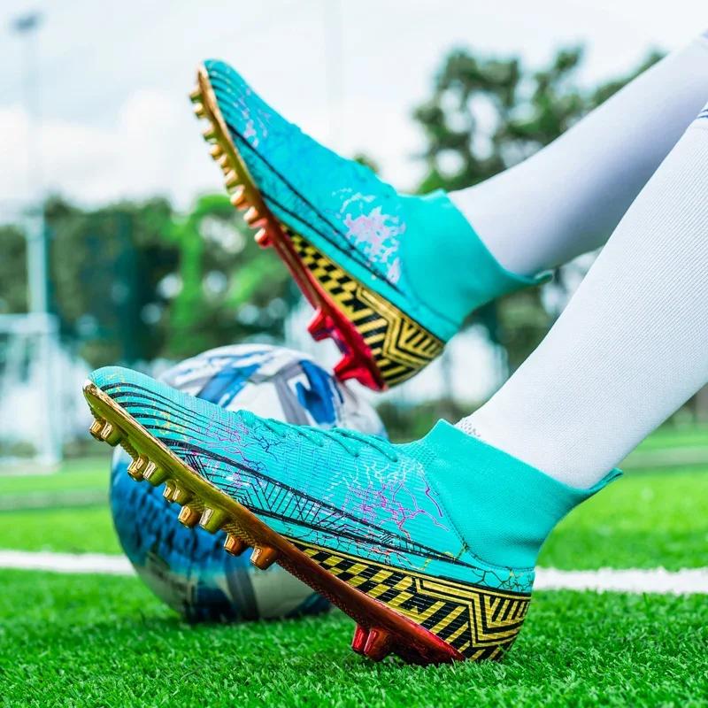 New Men Soccer Shoes Breathable Professional Unisex Non-slip Football Boots Sports New Cleats Ultralight
