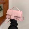 Borsa a Spalla Minimalista in Ecopelle Quadrata alla Moda Borsa a Tracolla per Donna