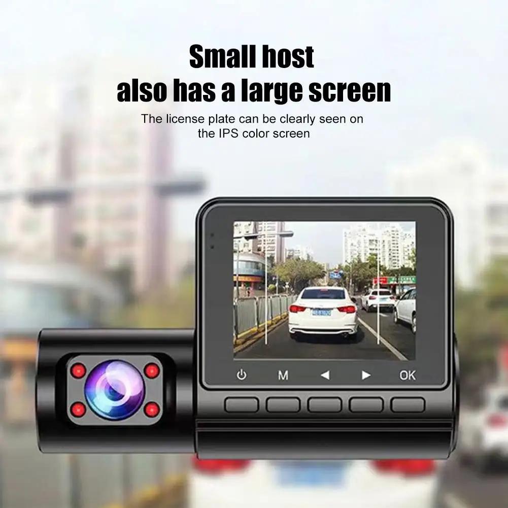 2/3 Channel Car DVR Three-Lens Inside Vehicle Camera Recorder Video HD1080P Dashcam Loop Recording Car Charge
