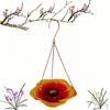 Flower Bird Feeder Durable Outdoor Bird Food Dispenser Hanging Bird Tray  Courtyard Use