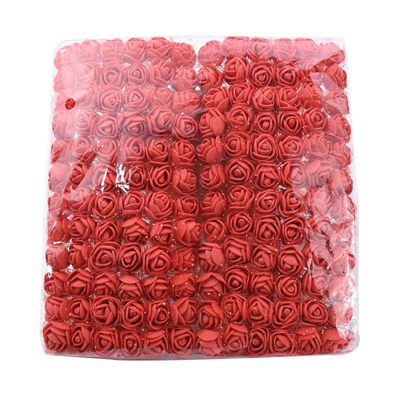 144pcs Artificial Flower PE Rose Outdoor UV Protection Garden Arch Wreath Wedding Home Diy Gift Box Festival Scrapbook Car Decor