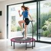 Mini Round Steel Frame Trampoline w/ Adjustable Handle, Pink