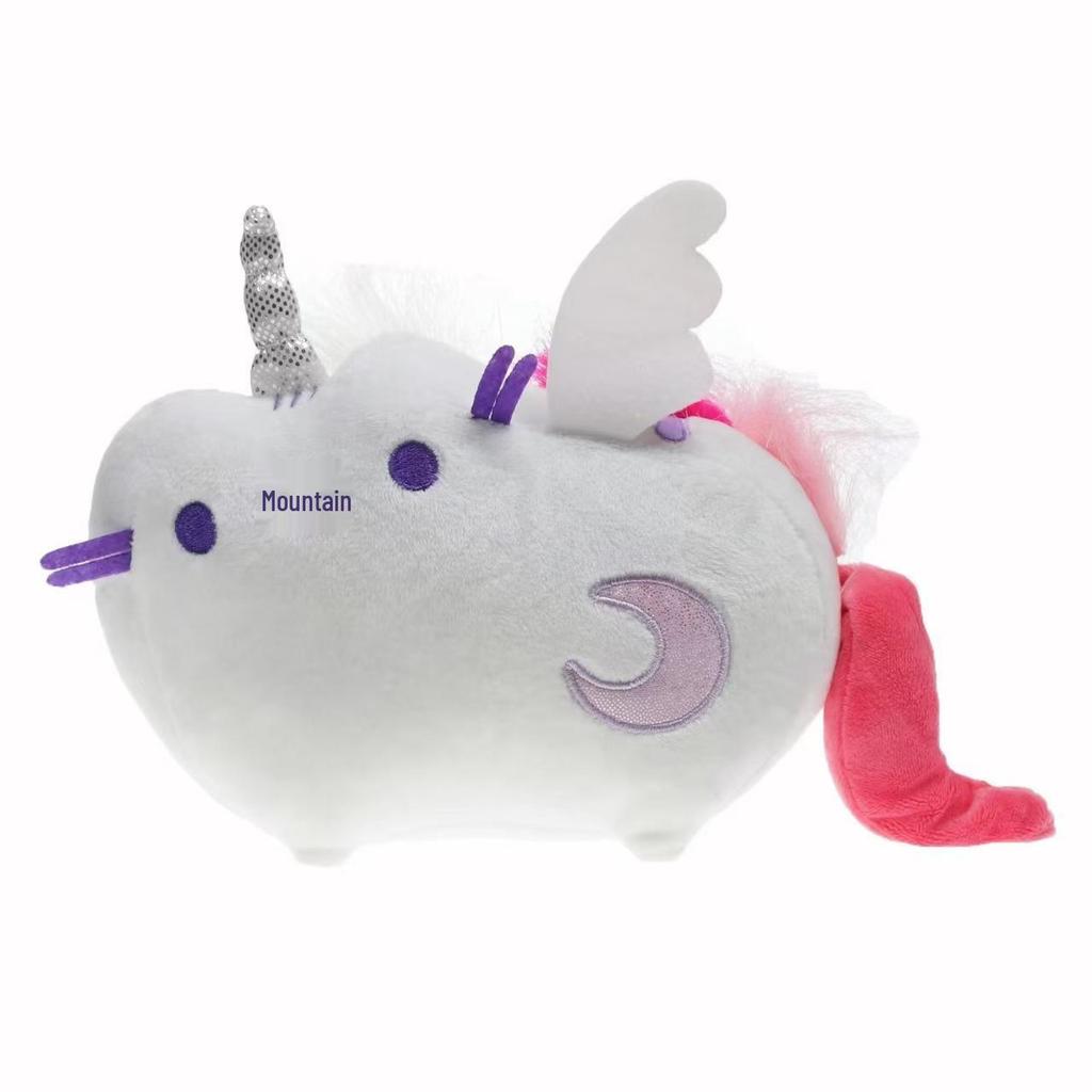 Cross-Border Gray Cat Plush Toy - Donut, Pizza, Hamburger, Sandwich, Cookie Claw Machine Doll