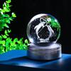 Kertari K9 Crystal Ball Dolphin 3D Birthday Gift for Men and Popular Decorative Animal Stylish and Soothing Decorative Crystal Ball with LED Light