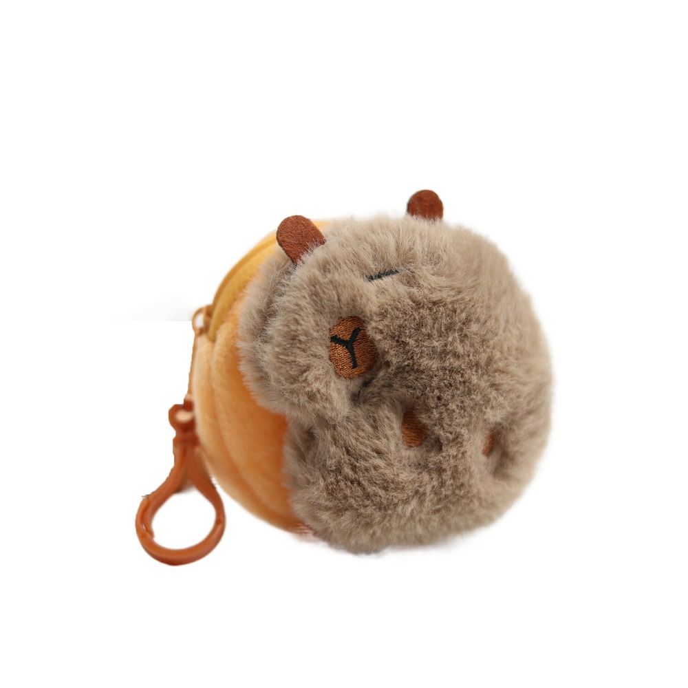 Кошелек-капибара Сумка-подвеска в виде головы дельфина Аква Креативный мультяшный плюшевый мешок для хранения Маленький подарок