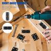 6Pcs Heavy Duty Stainless Steel Furniture Fixer L Shape Corner Brace Right Angle Bracket for Tabletop Desktop Shelving