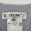 Celine 82H5061 Light Gray Cashmere Silk Ensemble Knit Cardigan Tops 40 Light grayUsed