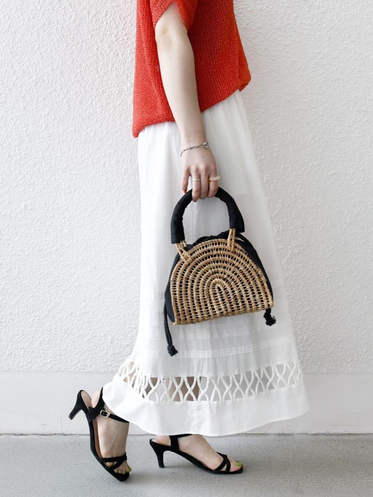 Ships Any Rope Design Gathered Flare Skirt (723220049) White, Hand Washable, One Size