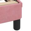Bed Frame without Mattress Pink 140x200 cm Velvet