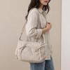 Multiple Pockets Nylon Shoulder Bag Grid Hobo Bag Sweet Bow Crossbody Bag  Outdoor