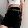 Elegant Women’s Metal Heart & Moon Waist Chain for Autumn/Winter Sweaters