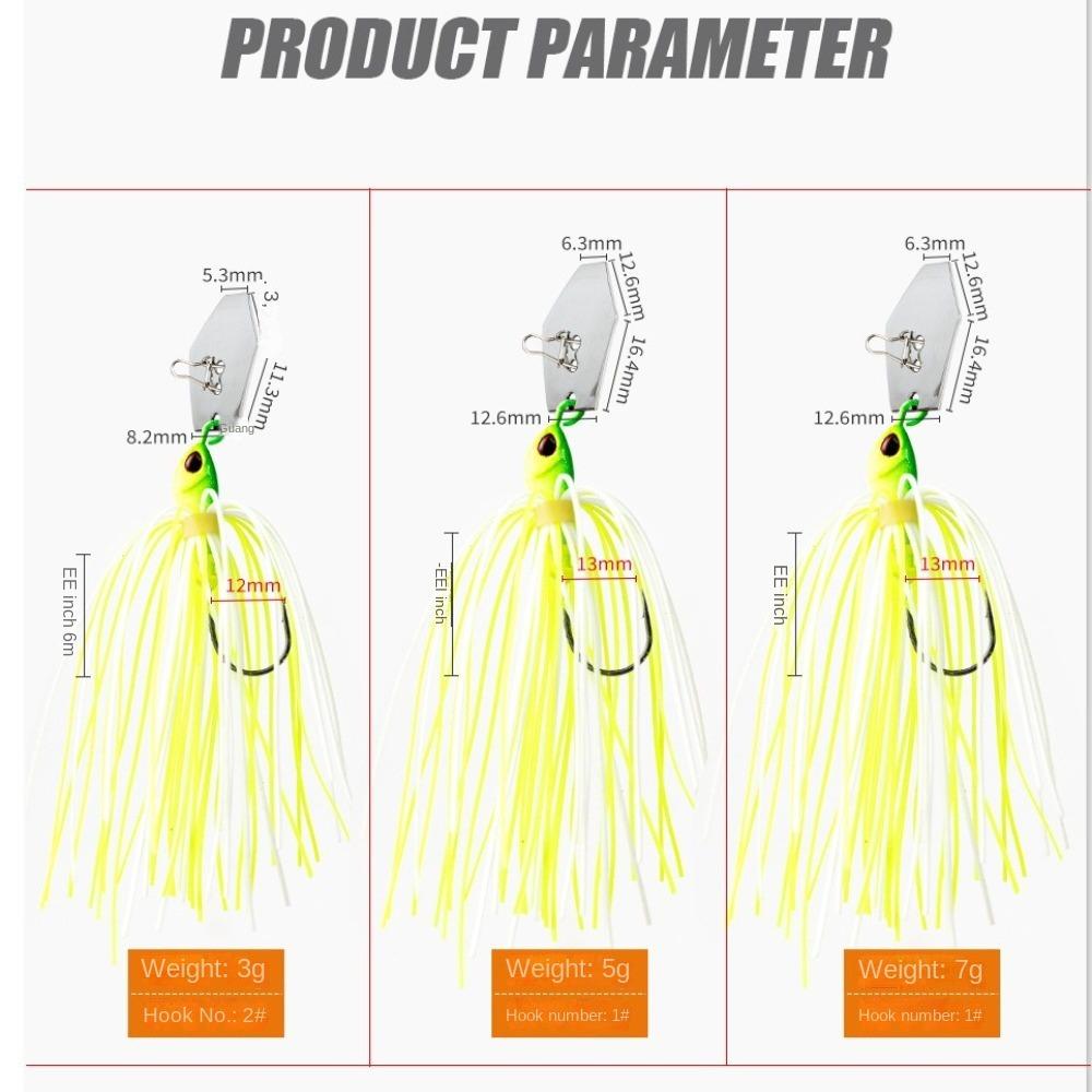 Chatter Buzzbait 5g 7g Spinner Bait 2024 Beard Fishing Lure Sea Fishing