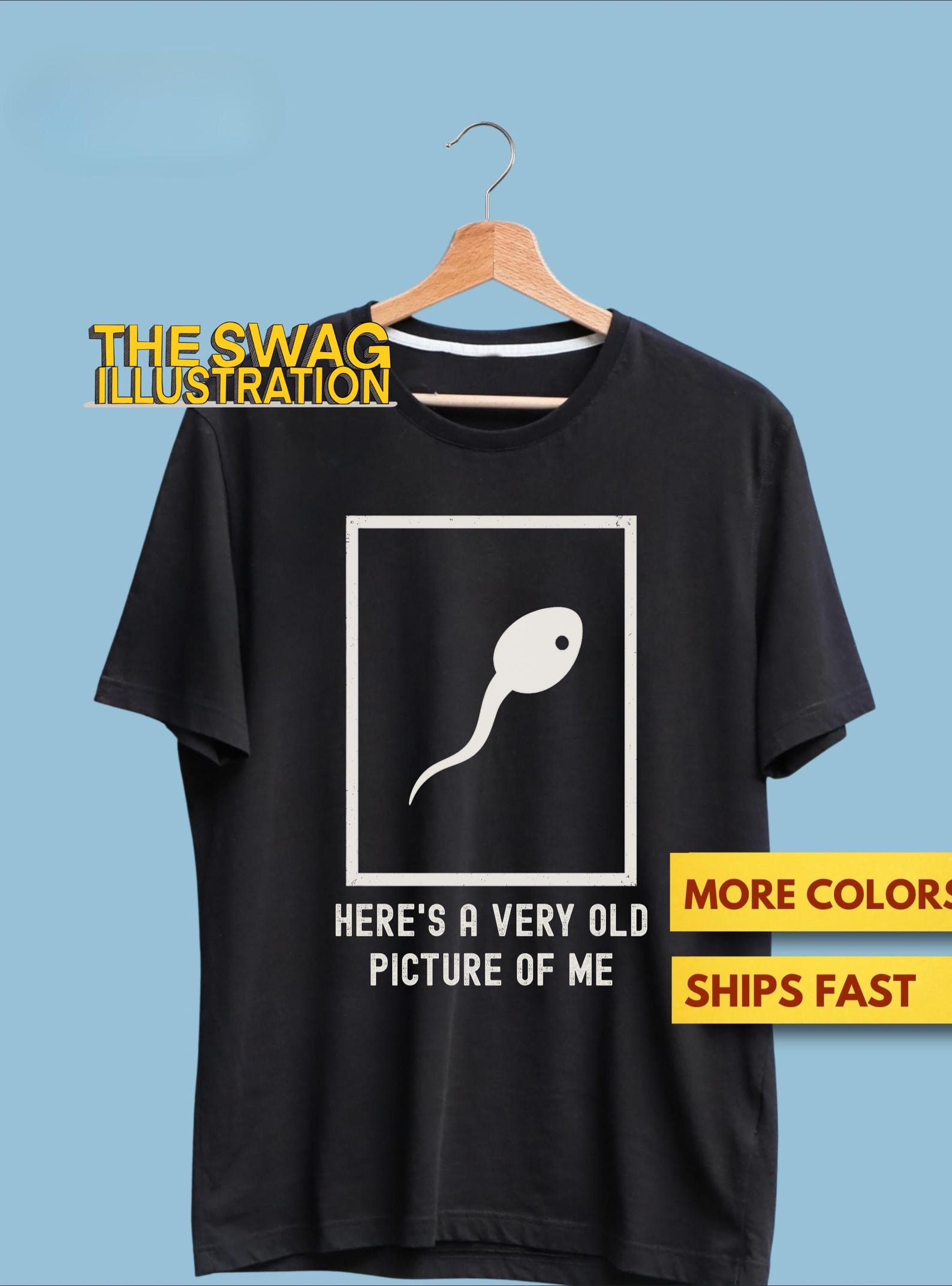 Here s A Very Old Picture Of Me Shirt, Funny Dark Humor Shirt, Adult Humor GifT shirt, Ultra Soft Premium Tee L