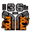 36 Factory Sc  Step Cast Decals Waterproof Mtb Front Fork Stickers Vinyl Bike Frame Protective Decor