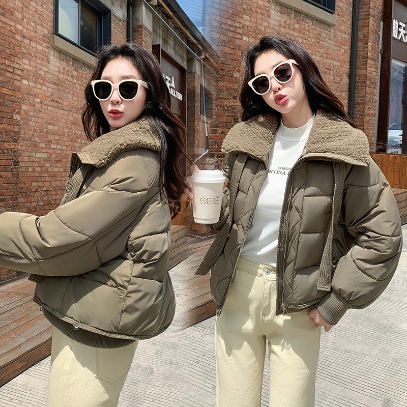 Women's Winter Thick Warm Down Jacket with Large Lapel