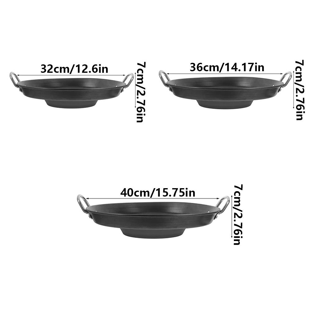 Anti-scald Flat Skillet Efficient Heat Distribution Griddle Pan with Handle  Breakfast Cooking